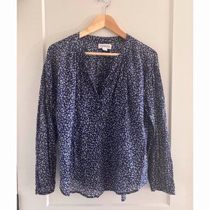 Velvet by Graham & Spencer Printed Cotton Long Sleeve Top